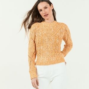 Faherty Button Shoulder Samson Sweater Medium